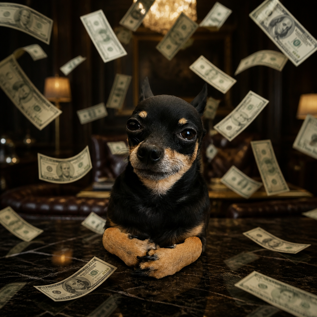 Mr. Nonchalant raining cash