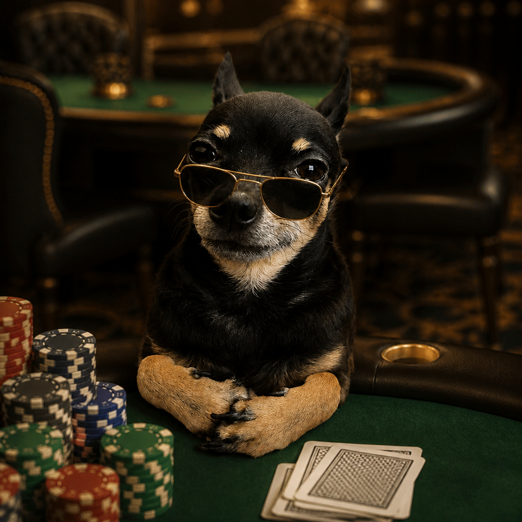 Mr. Nonchalant at poker